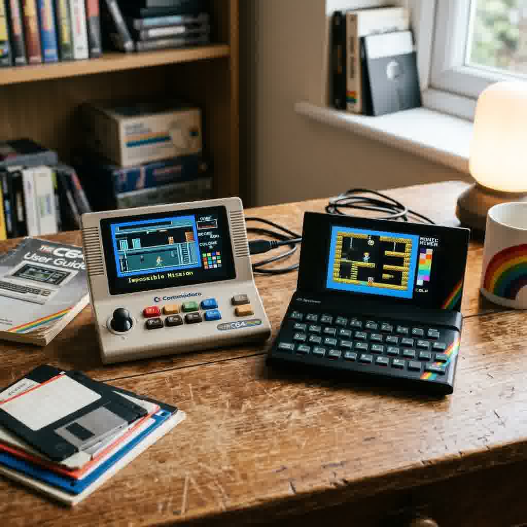 Licensed C64 and ZX Spectrum handhelds revealed: The 80s computer war moves to your pocket