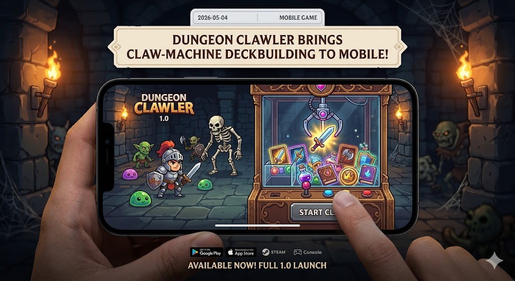 Dungeon Clawler brings claw-machine deckbuilding to mobile after its full 1.0 launch