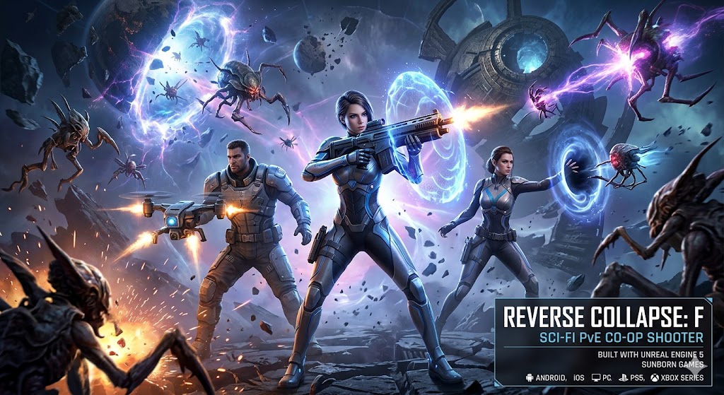 Reverse Collapse: F aims big with UE5 sci-fi co-op shooting on mobile and console