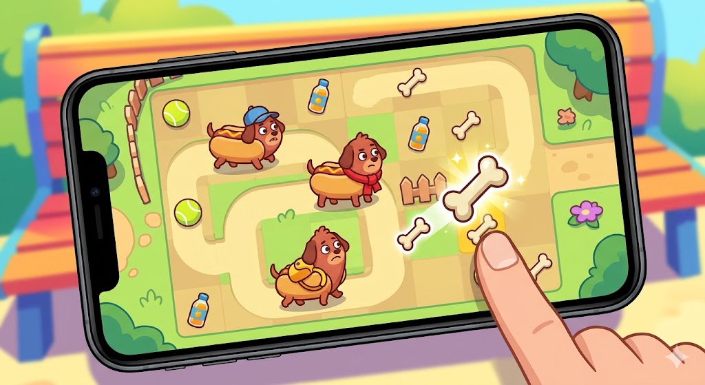 HotDogs: Go Home launches today with merge puzzles, riddles and three lost pups