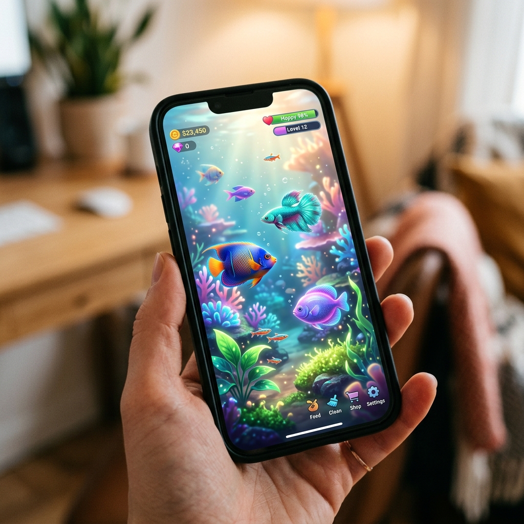Tiny Aquarium wants to be the idle fish tank living quietly on your screen