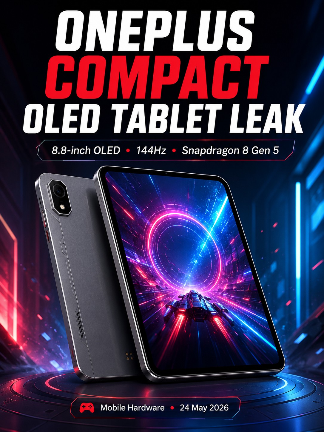 OnePlus compact OLED tablet leak hints at a serious Android gaming slate
