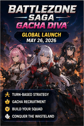 Battlezone Saga: Gacha Diva launches its anime SRPG war today