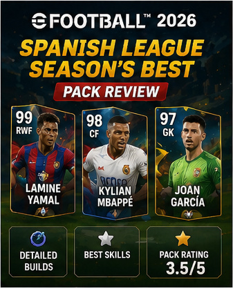 eFootball 2026 Spanish League pack makes Lamine Yamal the obvious headline