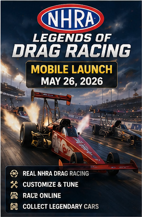 NHRA Legends of Drag Racing burns rubber onto mobile