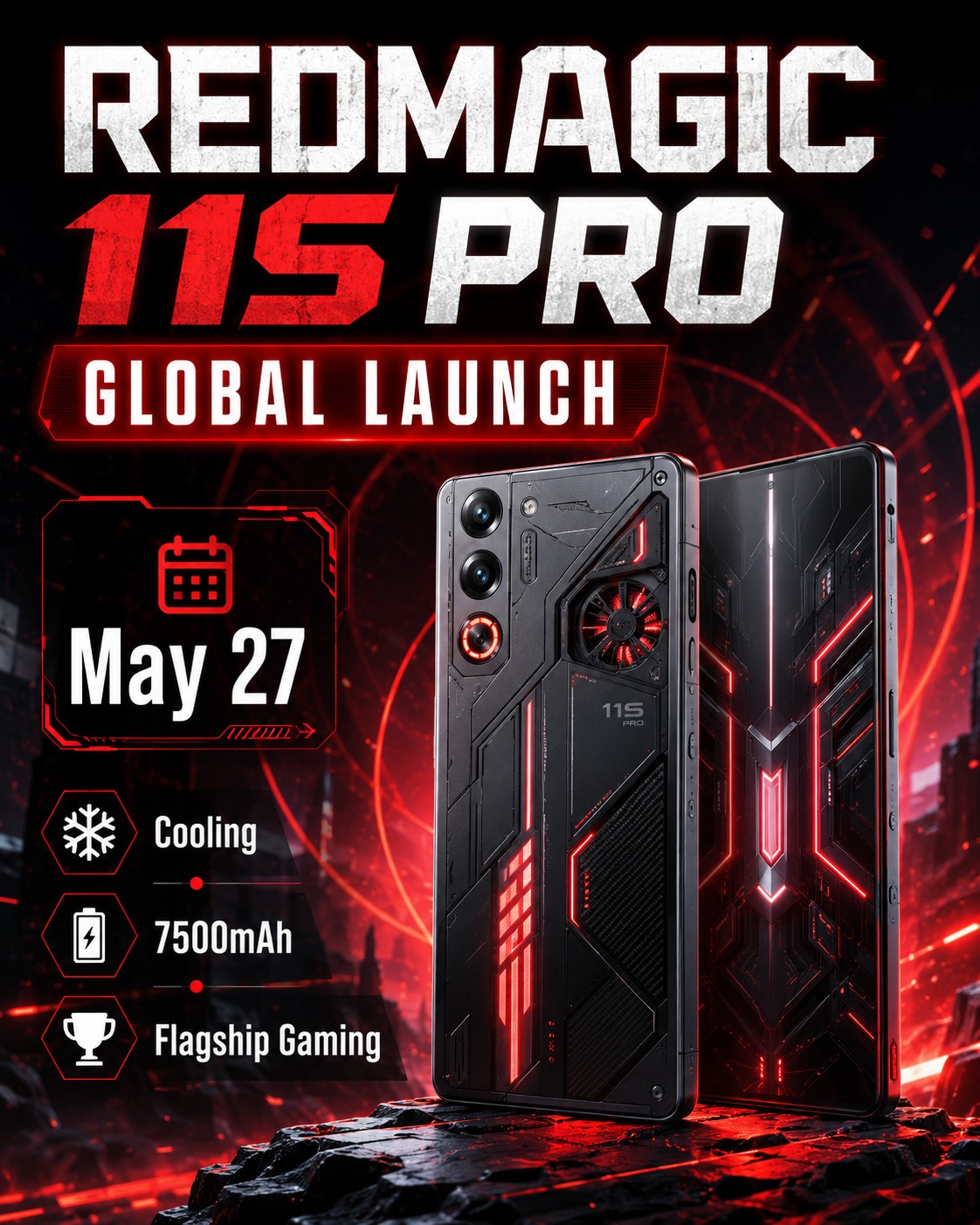 RedMagic 11S Pro global launch is tomorrow, and the gaming-phone arms race is back