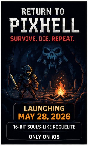 Return to Pixhell brings iPhone players a dark 16-bit survival descent