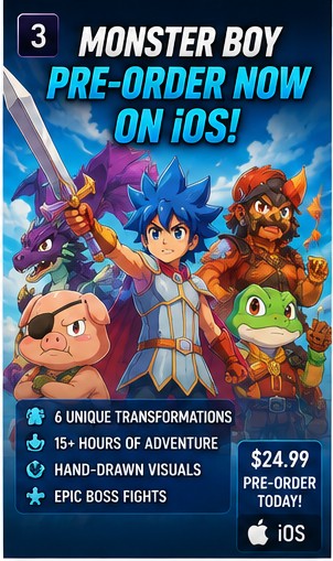 Monster Boy starts its iOS pre-order journey with premium platforming energy