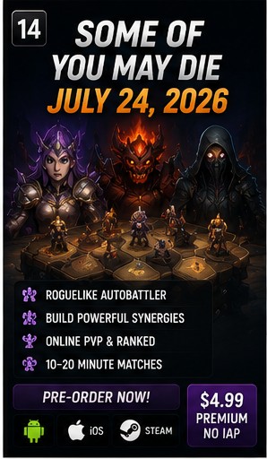 Some of You May Die turns roguelike autobattling into premium mobile strategy this July