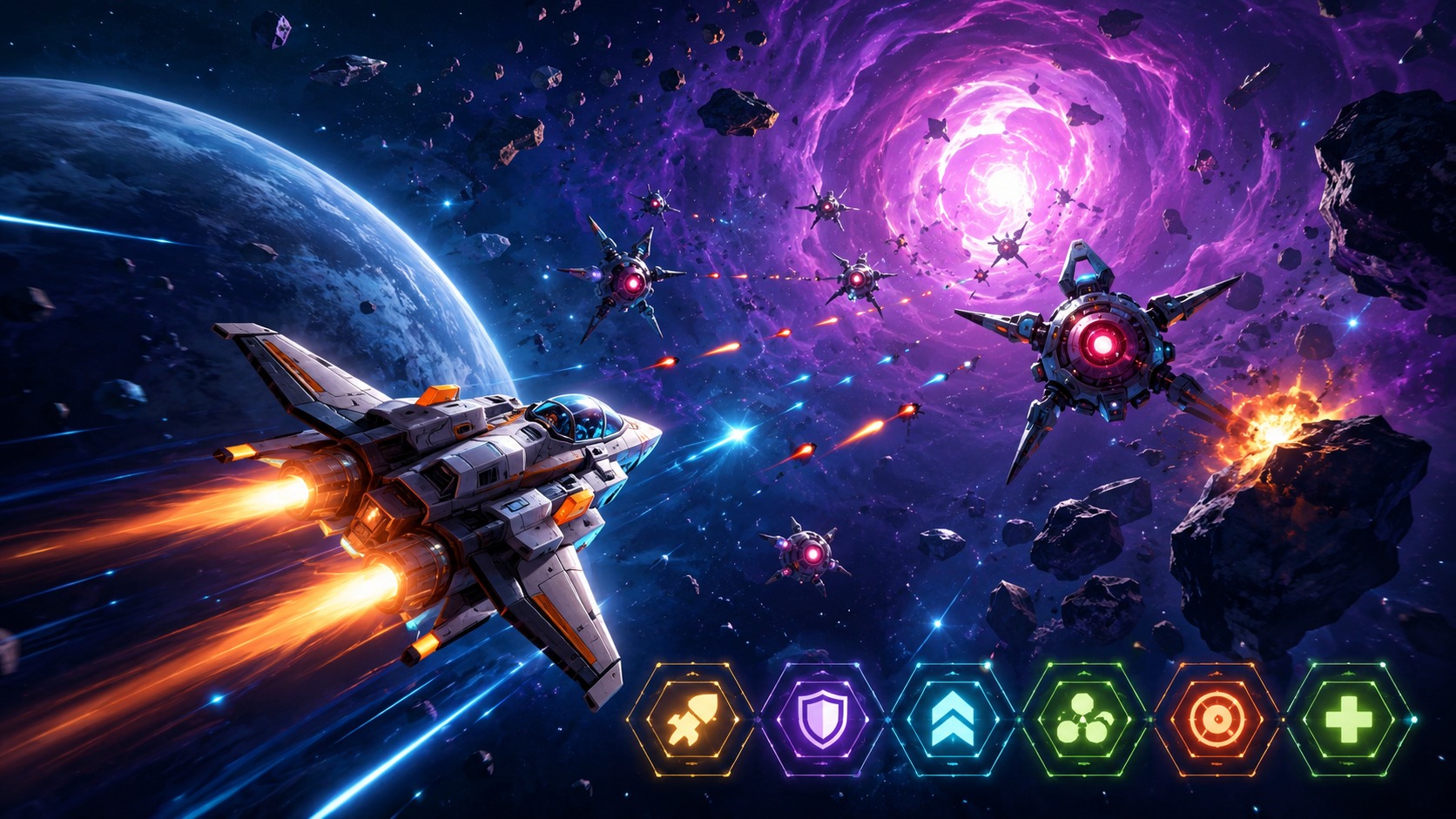 Star Blaster Offline Roguelike launches with sci-fi shooting and no-signal survival