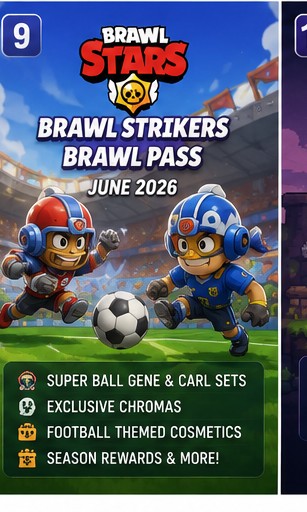 Brawl Stars Brawl Strikers Pass turns football season into Super Ball chaos