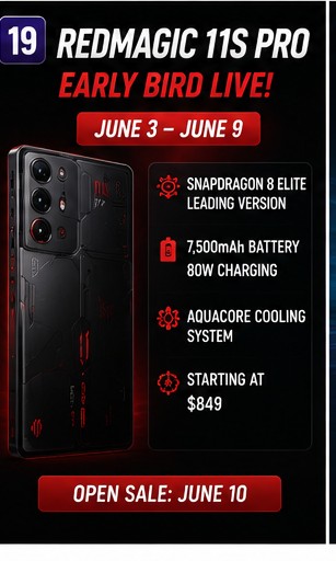 RedMagic 11S Pro early-bird perks keep the gaming-phone spotlight alive