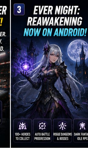 Ever Night: Reawakening launches on Android with dark fantasy idle RPG comfort