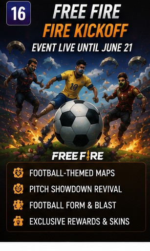 Free Fire Fire Kickoff keeps football chaos live through June 21