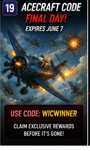ACECRAFT code WICWINNER hits its final day today