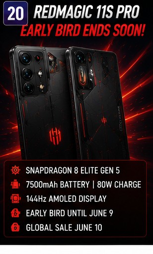 RedMagic 11S Pro early-bird window is closing soon for gaming-phone buyers