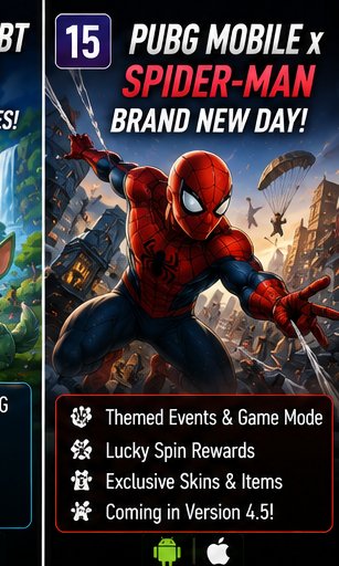 PUBG Mobile x Spider-Man still swings in the Version 4.5 hype lane