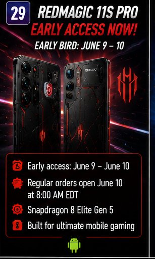 RedMagic 11S Pro early access opens today for early-bird buyers