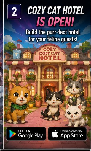 Cozy Cat Hotel opens today for players who prefer cats to chaos