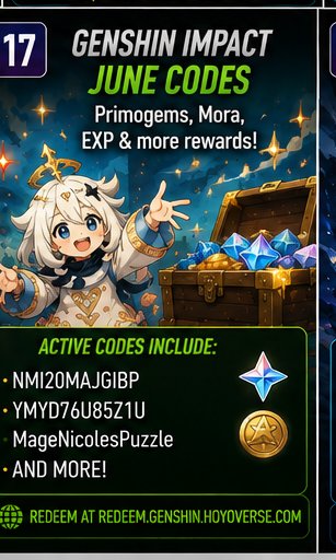 Genshin Impact June codes offer Primogems, Mora and upgrade resources