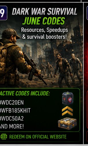 Dark War Survival June codes help zombie strategists survive longer
