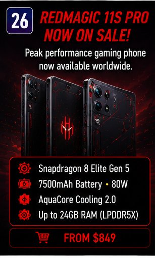 RedMagic 11S Pro regular sale is now open for gaming-phone buyers
