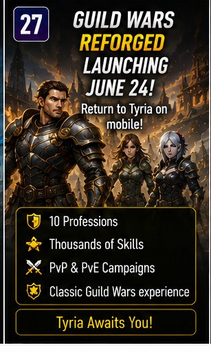 Guild Wars Reforged prepares Tyria’s mobile return for June 24