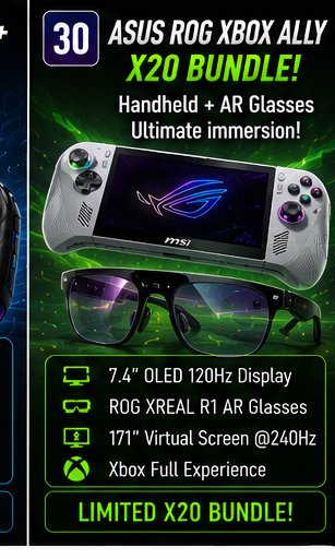 ASUS ROG XBOX Ally X20 bundle keeps OLED-and-AR handheld luxury alive