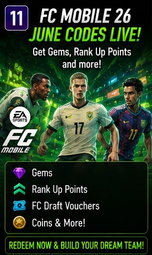 FC Mobile 26 codes remain active for players chasing June football freebies