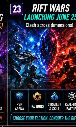 Rift Wars targets June 25 with another PvP-ready mobile release