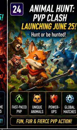 Animal Hunt: PvP Clash lines up a June 25 mobile release