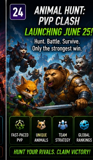 Animal Hunt: PvP Clash lines up a June 25 mobile release