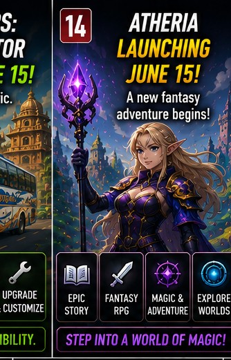 Atheria lines up tomorrow as a fantasy RPG watch item