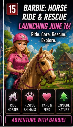 Barbie: Horse Ride & Rescue prepares a softer June 16 adventure