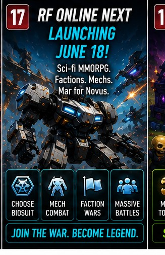 RF ONLINE NEXT moves closer with sci-fi faction wars and mech combat