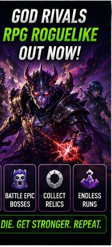 God Rivals keeps dark fantasy roguelike ARPG runs active on mobile