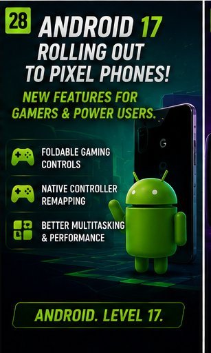 Android 17 rolls out to Pixel phones with gaming-friendly features