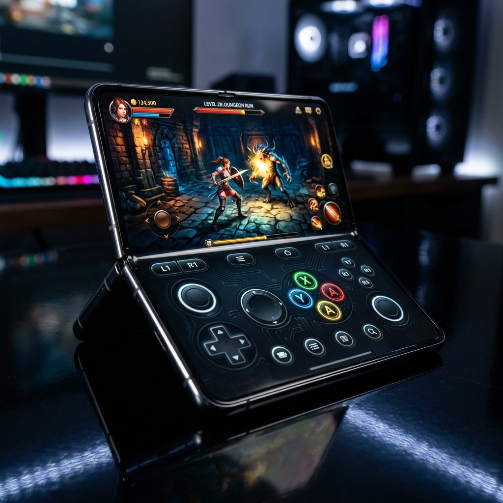Foldable phones get a clamshell-style gaming boost