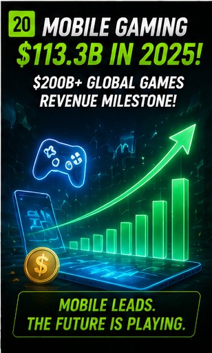 Mobile generated $113.3bn in 2025 games revenue