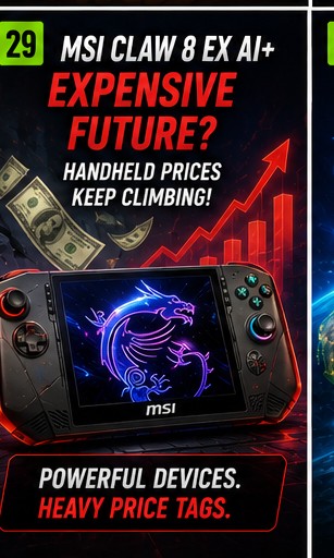 MSI Claw 8 EX AI+ pricing keeps handheld market nervous