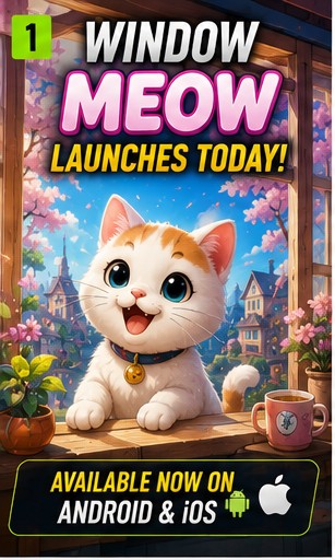 Window Meow launches today on Android and iOS