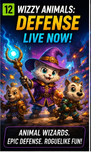 Wizzy Animals: Defense is now live