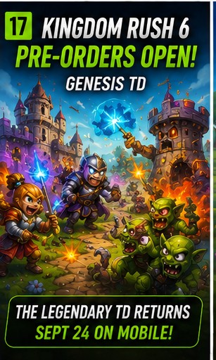 Kingdom Rush 6 Genesis TD opens mobile pre-orders