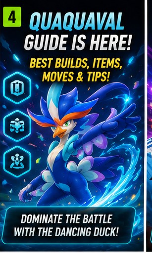 Pokémon Unite Quaquaval guide lands with builds and tips