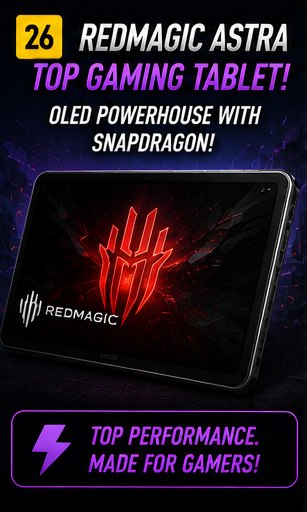 RedMagic Astra remains top Android gaming tablet pick