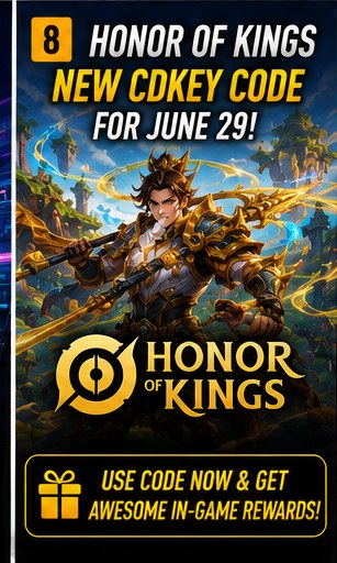 Honor of Kings adds a June 29 CDKEY code