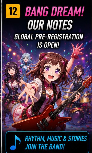BanG Dream! Our Notes opens global pre-registration