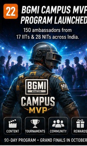 Krafton launches BGMI Campus MVP