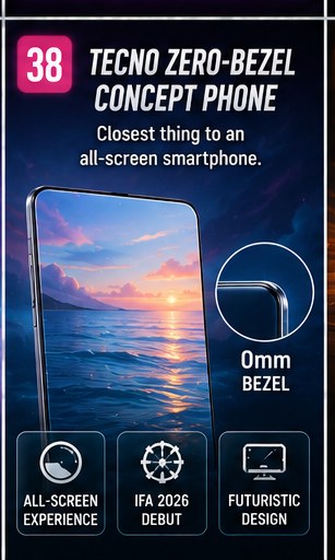 Tecno reveals zero-bezel phone concept