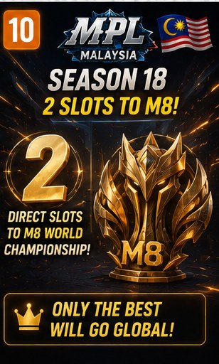 MPL Malaysia Season 18 offers two M8 slots